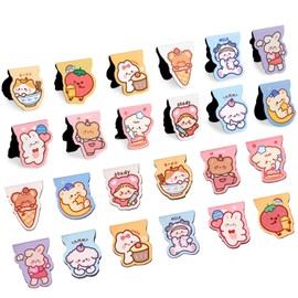 24PCS Cute Bookmarks for Kids, Page Markers Book Markers, Animals Book Mark, Bookmarks for Women, Page Clips Bookmark for Students Girls School Home Office Supplies