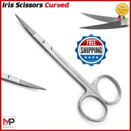 INSTUMAX Iris Scissors Curved 4.5" – Precision Surgical Tool for Dental & Veterinary