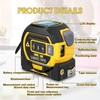Chamgeco Almighty Ruler Laser Rangefinder, 3-in-1 Infrared Laser Tape Measure,