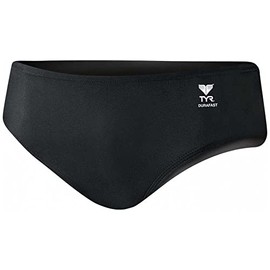TYR Men's Durafast Elite Solid Racer Swim Suit (Black, 38)