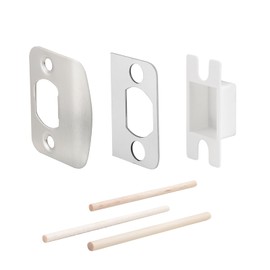 MOSECYOU Standard Door Strike Plate with Spacer Shim, Universal Striker