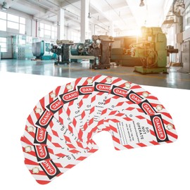 Lockout Tagout Tag, 30PCS Lock Off Label Rewritable Danger Do Not Operate Safety Warning Front and Back Labels for Industry Chemistry