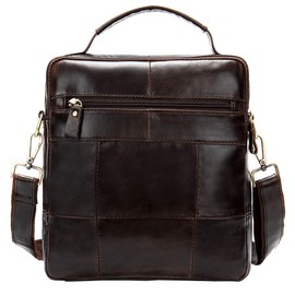 Leather Business Messenger Bag Shoulder Handbag for Men Travel Outdoor Crossbody Handbags Briefcase Wallet Phone Pouch Purse Casual Daypack