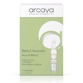 arcaya Retinol Avocado Facial Ampoule | For Cell Regeneration & Dry Skin 5 x 2 ml