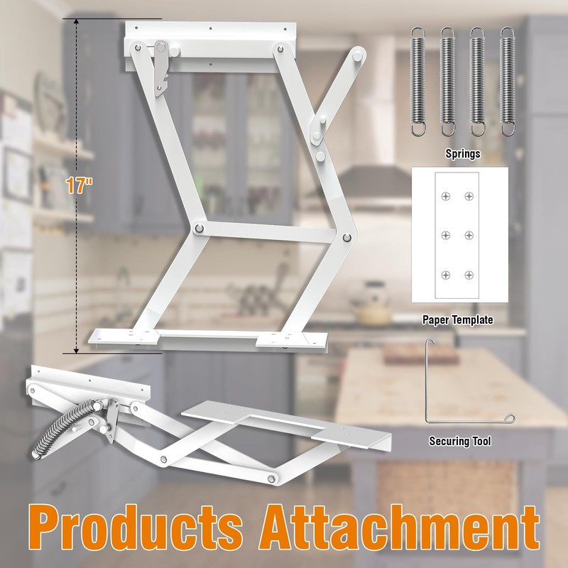Zipcase Kitchen Appliance Lift，Mixer Lift for Cabinet with Soft-Close Holds