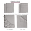 Lux Decor Queen Sheet Set - 6 PC Brushed Microfiber