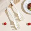 1 Pc White Pasta Fork - Teeth Spaghetti Spoon, Kitchen