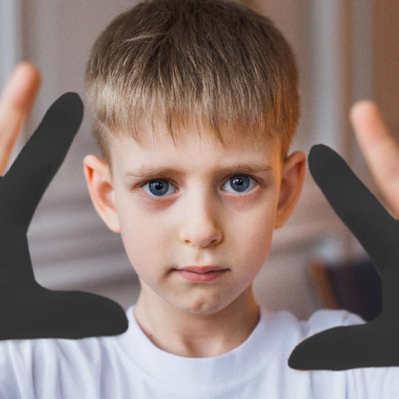 Kuskins 4 Pcs Thumb Sucking Guard Gloves for Kids Ages