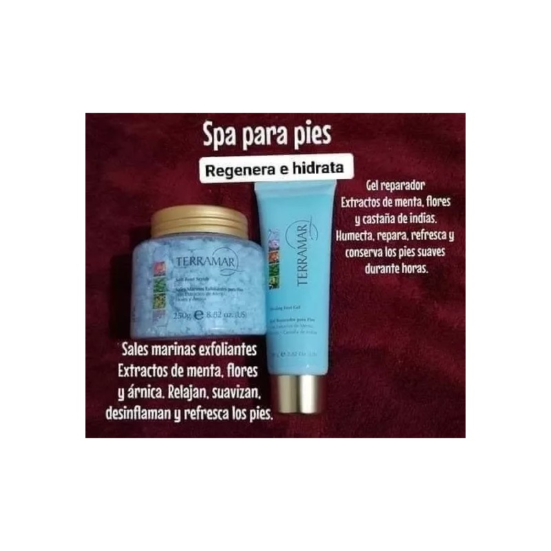 Terramar Set Spa Para Pies Terramar Sales Marinas Exfoliante Y