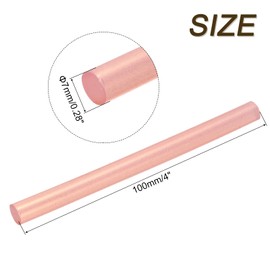 QUARKZMAN Pack of 12 Mini Hot Glue Sticks for Mini Hot Glue Gun, 4 Inch x 0.28 Inch Hot Glue Sticks for Arts DIY Crafts, Peach Pink