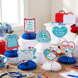 24 Pcs CNA Nurse Appreciation Decorations Thank You Honeycomb