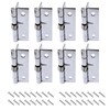 8 PCS 304 Stainless Steel Self-Opening Self-Closing Spring Door Hinges