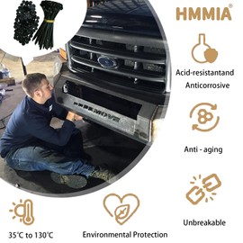 50PCS Nylon Universal Cable Tie Buckle, 2025 New Multifunctional Cable Tie Buckle with Pin & Button Design, Heavy Duty Self-Locking Nylon Zip Ties Holder for Car Daily Repair