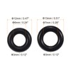 sourcing map Nitrile Rubber O-Rings 12mm 13mm OD 6mm 7mm
