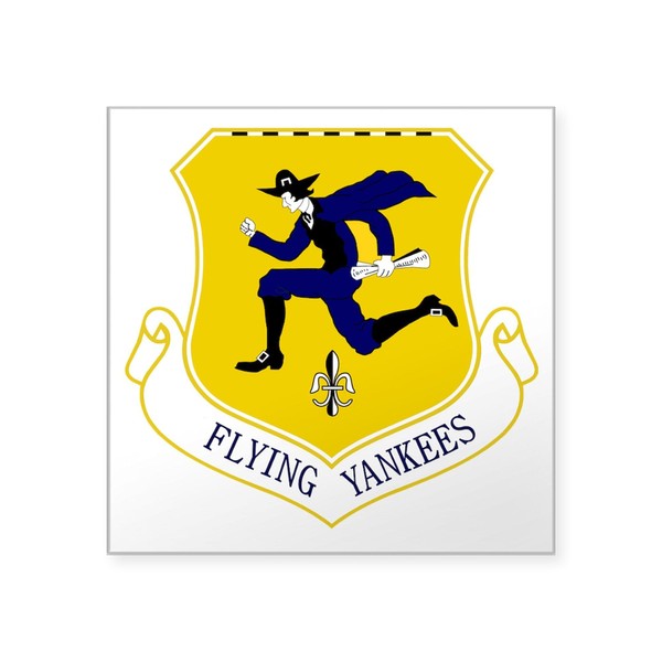 CafePress 103Rd FW Flying Yankees Square Sticker 3 X 3