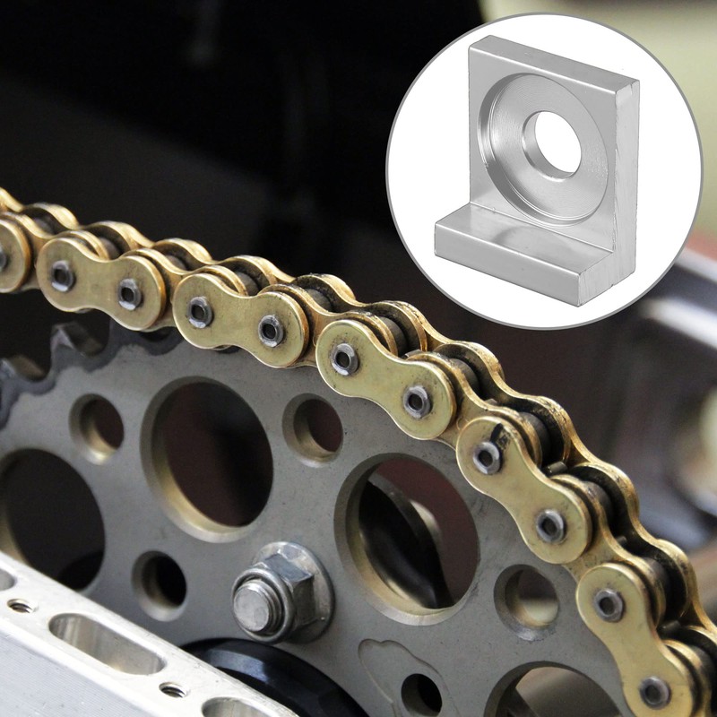 X AUTOHAUX 4pcs 12mm Dia Hole Chain Adjuster Block Tensioner