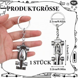 F1 Car Key Fob, F1 Racing Car Miniature Key Chain, Gift for Birthday, Festival, Anniversary for Fans of Racing Car and Formula 1