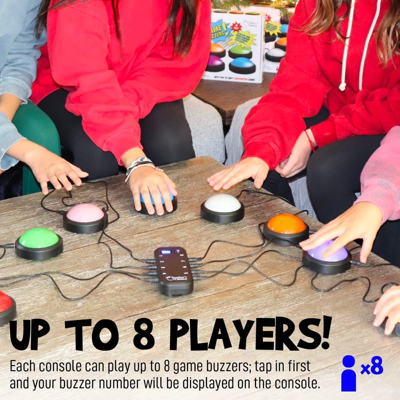 Teacher's Choice Light Up Game Buzzer System, Displays The Winning