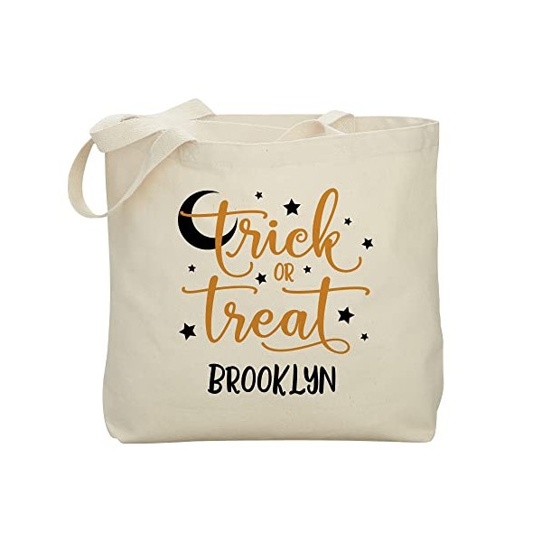 Personalization Universe Trick or Treat Halloween Tote Bag - Customizable