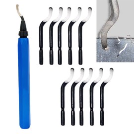 Deburring Tool Pipe Deburring Tool Deburring Tool 3D Printing Metal Handle Hand Deburrer with 10 Bs1010 Replacement Blades for Metal,Resin,Pvc Pipes,Copper Pipe,Plastic