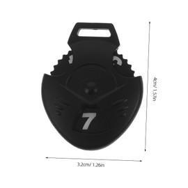 Kisangel 6pcs Interchangeable Golf Covers Rotating Number Tags Flexible Identification for Portable Scoring Device for Golf Training