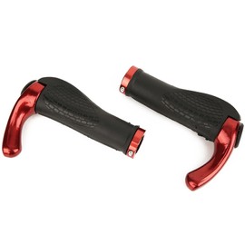Cubierta Ergonómica para Manillar de Bicicleta, Candado para Bicicleta de Montaña, Kit de Empuñadura para Bicicleta de Carretera de 22,2 Mm/0,9 Pulgadas (Rojo)