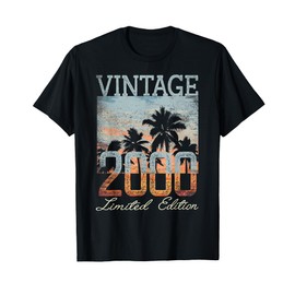 Vintage 2000 Limited Edition 25th Birthday 25 Year Old Gifts T-Shirt