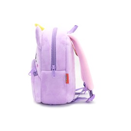 NICE CHOICE Cute Toddler Backpack Toddler Bag Plush Animal Cartoon Mini Travel Bag for Baby Girl Boy 2-6 Years(Puple Unicorn)