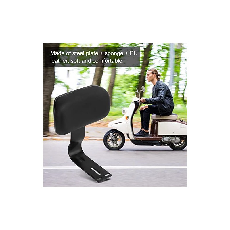 Bike Backrest Support,Electric Bicycle Rear Passenger Seat Backrest with Metal