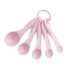 Set of 5 Plastic Measuring Spoons Set Pink Measuring Cup
