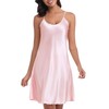 Lovasy Women's Satin Nightdress Strap silk nighties for women soft