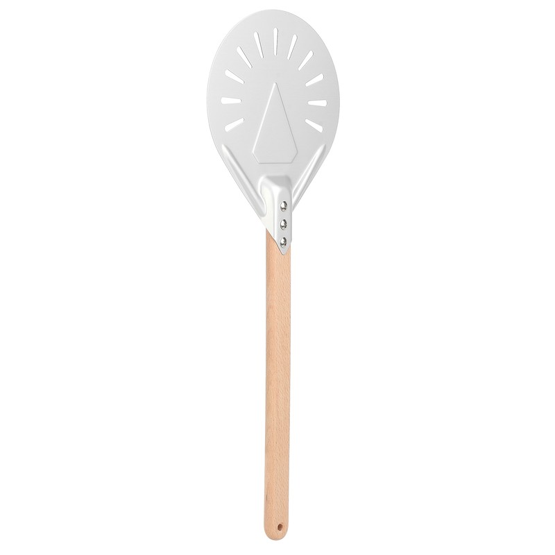 Round Pizza Spatula with 41cm Removable Wood Handle AntiScalding NonSlip