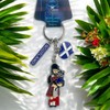 Souvenirs Scotland Keyring - Scottish Piper Keychain - Pipe Playing