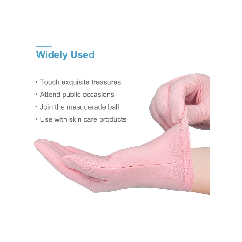Donfri 6 Pairs Cotton Gloves Eczema Work Gloves Thin Protective