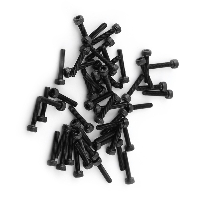 50 Pcs M3 x 16mm Hex Socket Cap Screws Bolts,