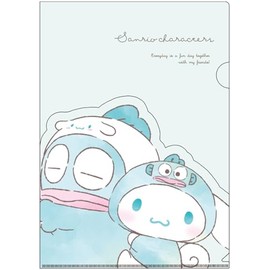 Tees Factory Sanrio SR-5543708HB Die Cut Pocket File Haguko/Blue