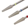 3pcs Nail Drill Bits Professional Russian Style Front Replaceable Grinding