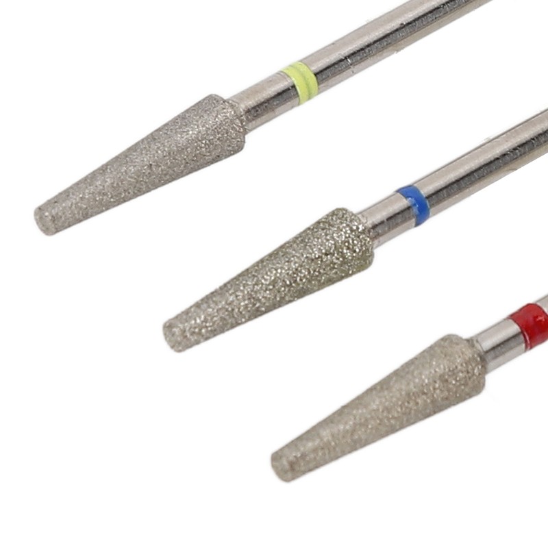 3pcs Nail Drill Bits Professional Russian Style Front Replaceable Grinding