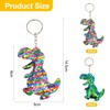 2 Pieces of Sequined Dinosaur Keychains, Creative Keychains, Bag Pendants,