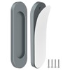 MeBantoo 2 Pack Self-Stick Door Handles, 4 Inch Aluminum Alloy