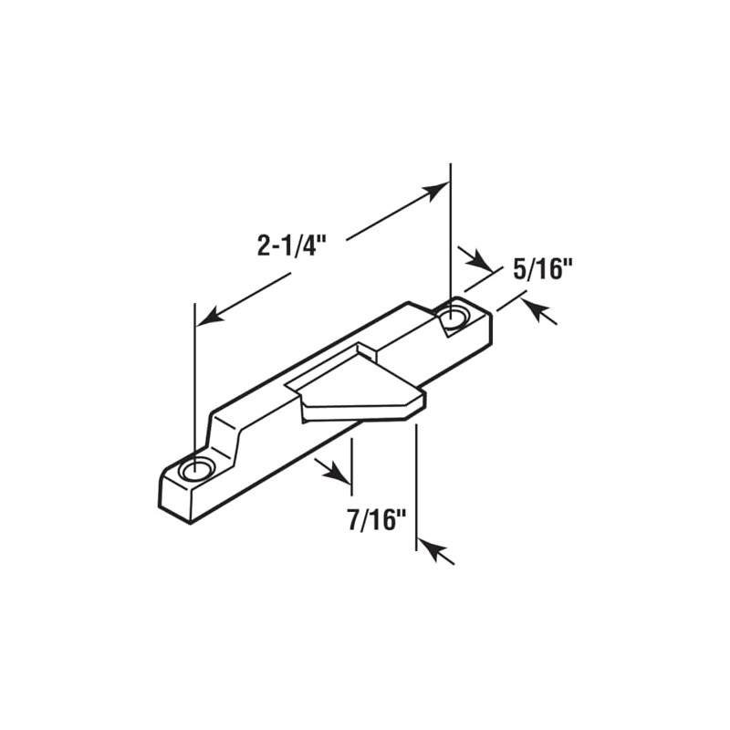 FHC S4600 Sliding Vinyl Window Vent Stop