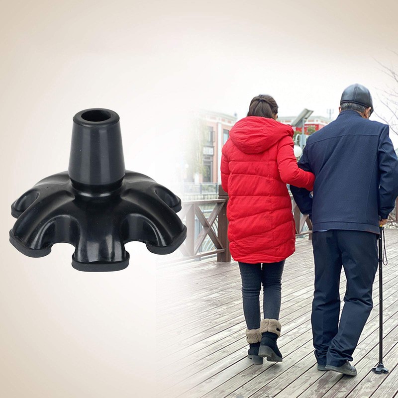 Walking Cane Tips 3/4 inch Heavy Duty, Quad Cane Tips