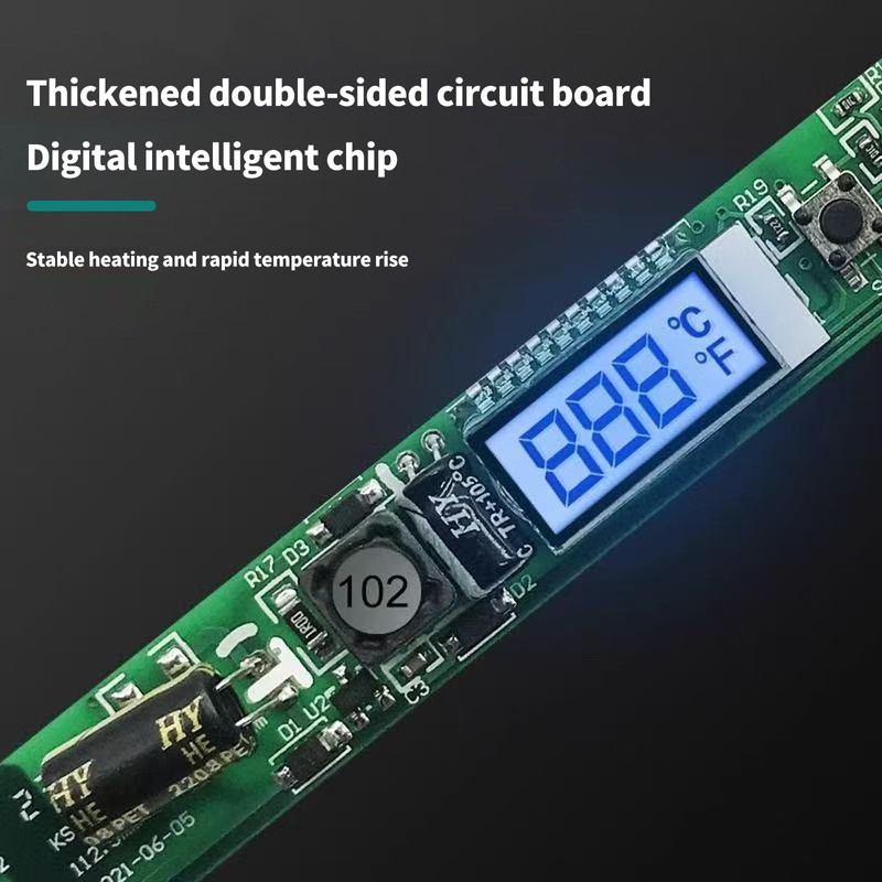 60W Digital Soldering Iron Heat Set Insert Tool Kit, Adjustable