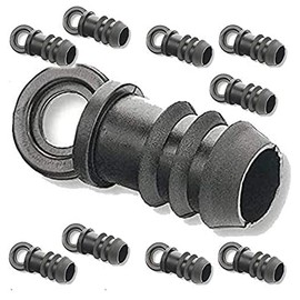 Suinga 10 pieces end plugs 16 mm for drip irrigation | hose closure 16 mm black | closure for PE pipe