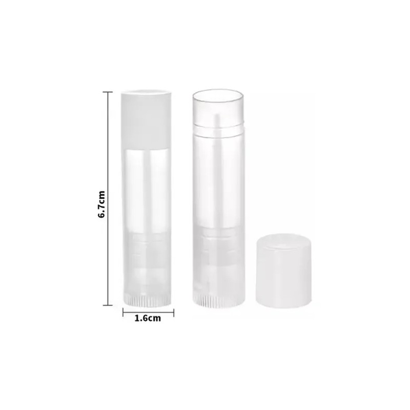100pzs Tubos De Barra Labial De Labios Translúcidos De 5ml