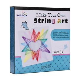 Amazaque DIY String Art Craft Kit for Kids - Colorful Arts and Crafts Projects - Creative and Unique Birthday Gift for Little Girls - 3D Yarn Crafting Kits - Sewing Set with Art Patterns for Kid