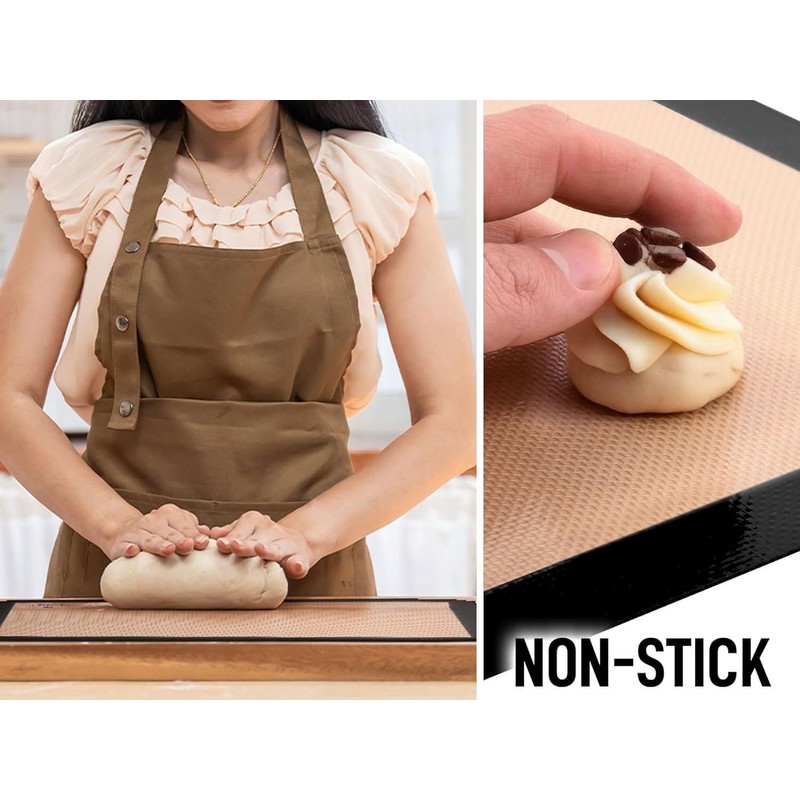 Zulay Kitchen 1-Pack Silicone Baking Mat Sheet - Reusable Silicone