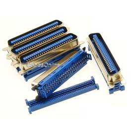 CablesOnline 5-Pack Centronics 50-Pin IDC Type Male CN50 Crimp Connector for Ribbon Cable, CN-203-5