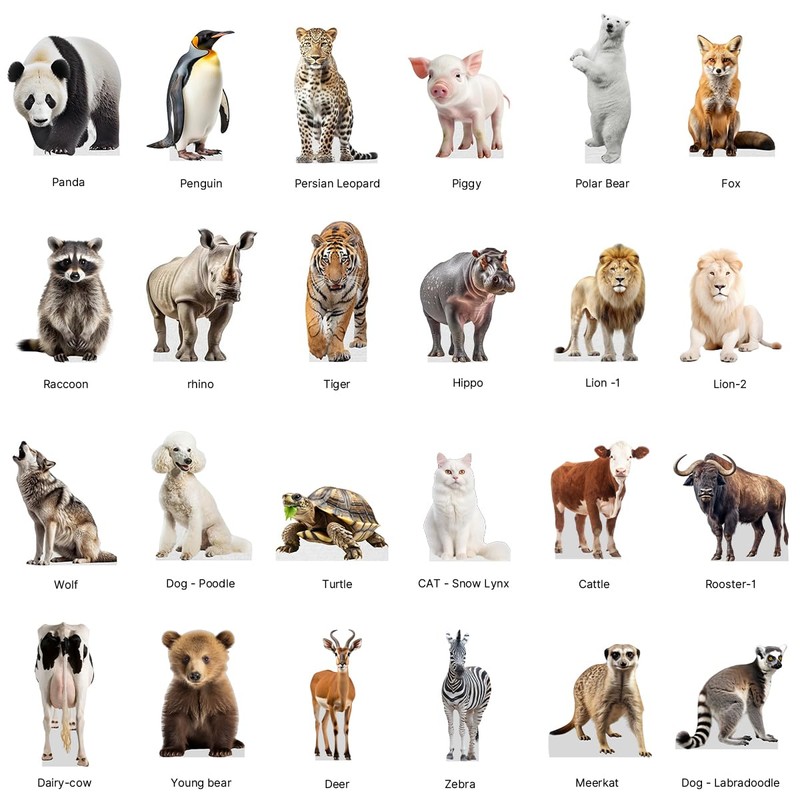 Gorilla - Life Size Cardboard Cutout Standup People with Support