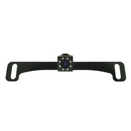 Master Tailgaters Small License Plate Frame Backup or Front Camera with 8 IR LED Night Vision, IP68 Waterproof, and 170° Wide Angle Camera